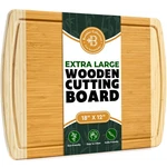 Bamboo Cutting - Large Wooden For Kitchen, Chopping Board.... Fixed Price $27.09.