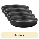 (4 Pack) Mainstays Alessandra Matte Black Stoneware Dinner Bowl. Fixed Price $10.69.