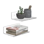 Acrylic Wall Shelves 2 Pack, Floating Shelf For Funko Pop, Home Decor, Clear. Fixed Price $24.80.