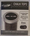Masontops Tops, Reusable Chalkboard Lids, 8 Pack, Regular Mouth. Fixed Price $12.88.