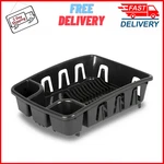 Sterilite Drainrack, Dishrack And Drainboard, Inclined Base For Draining, Black. Fixed Price $7.48.