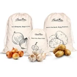 3-PACK Cotton Storage Bags For Potato, Onion & Garlic Reusable Drawstrin. Fixed Price $18.42.