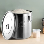 Stainless Steel Airtight Canister For Kitchen, Dry/wet Food Rice Cereal Grain. Fixed Price $75.50.