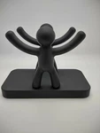 Modern Umbra Buddy (cocktail-dinner) Napkin Holder Black Soft Touch Finish. Fixed Price $7.99.