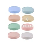 8 Pack Regular Mouth Plastic Mason Lids For Ball, Kerr Jars And More, Col.... Fixed Price $11.16.
