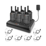 558 6 Pack Walkie Talkies Long Range With Earpiece Two Way Radio Rechargeable.... Fixed Price $118.82.