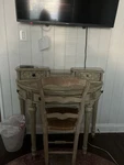 Hooker Furniture Seven Seas Hand Painted Floral Antique Vanity Table 4 Drawers. Fixed Price $375.00.